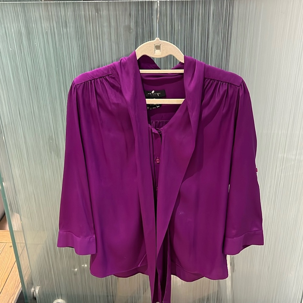 Shiny Purple Blouse